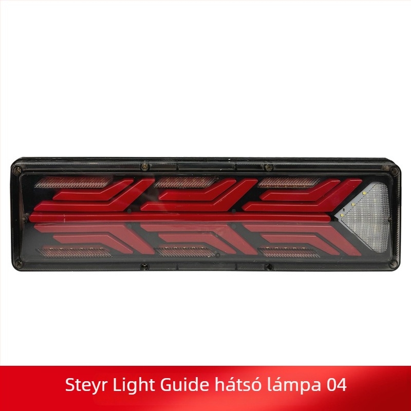 LED hátsó lámpa Steyr light guide tail light | LED fényforrás; Műanyag test; Autókhoz, kisbuszokhoz és teherautókhoz; 50000h élettartam