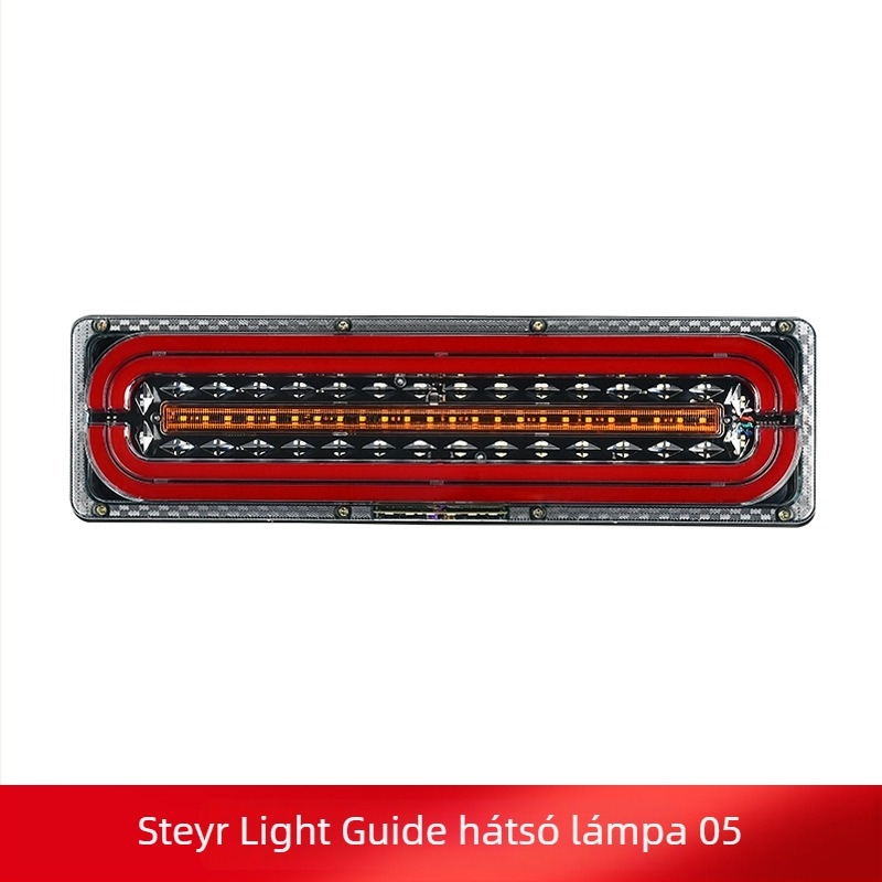 LED hátsó lámpa Steyr light guide tail light | LED fényforrás; Műanyag test; Autókhoz, kisbuszokhoz és teherautókhoz; 50000h élettartam