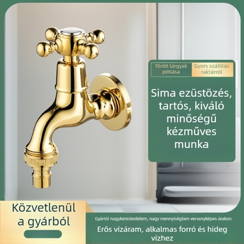 Falba épített keverőcsap mosógéphez és mop mosdóhoz, réz test, kerámia patron, GLS-32160, 0–90°C, nyomás 1–15 kg