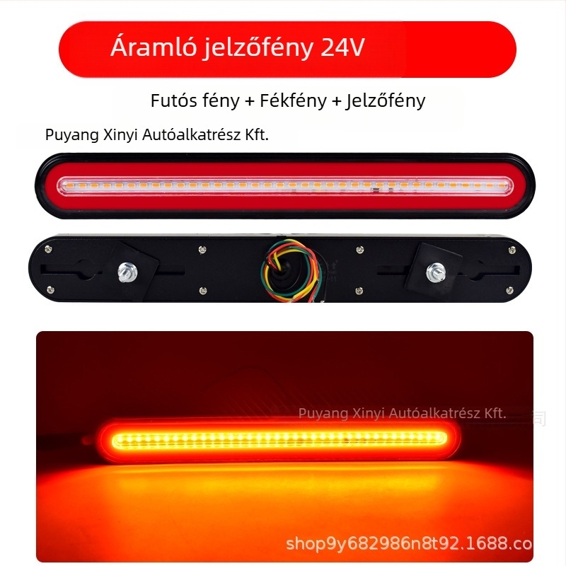 Kamion LED hátsó lámpa – Modell 140-2, fényvezető csatorna, tolatófény és féklámpa