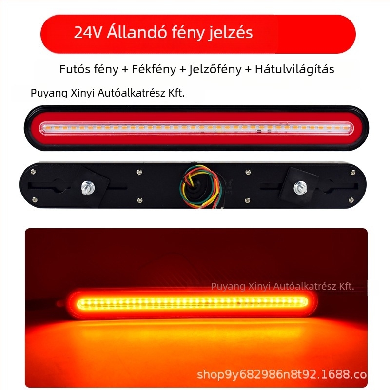 Kamion LED hátsó lámpa – Modell 140-2, fényvezető csatorna, tolatófény és féklámpa
