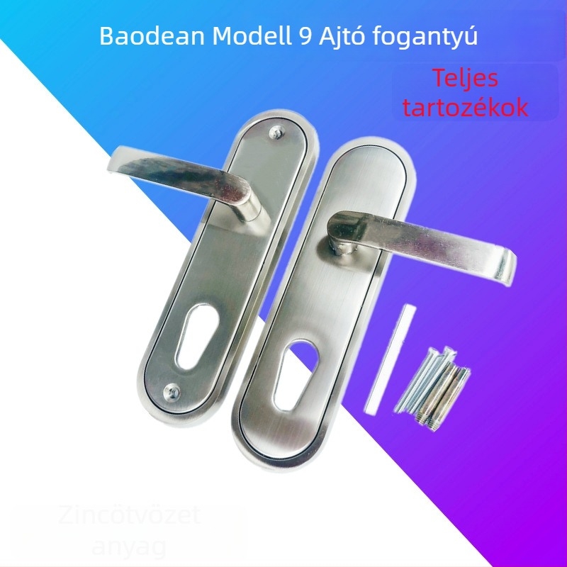 Fogantyúzár ajtókhoz, modell Old Nine, cink-ötvözet, modern minimalist stílus