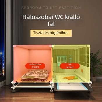 Nyúlketrec integrált vizelettoalettel, nagy belső odú háziállatok számára (nyúl, törpenyúl, tengerimalac és hörcsög) — műanyag, odú háziállatok számára, gyártói közvetlen testreszabás határokon átívelő kereskedelemhez, kizárólagos határokon átívelő ellátás