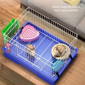 Fából készült nyúlketrec beltéri használatra, luxus dizájn, fészek-stílusú tartósság, anti-ürítés funkció