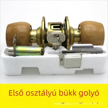 Bükkfa golyózár beltéri ajtókhoz, univerzális, modell: Beech ball lock, középtávolság 60/70, stílus: új kínai stílus