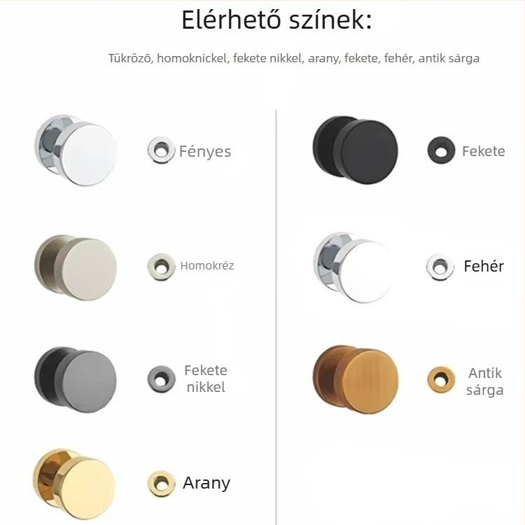 Rejtett ajtózár vészkulccsal, egyoldali zárhengerrel, rozsdamentes testtel, modell 556, beltéri ajtókhoz (fa/fém)