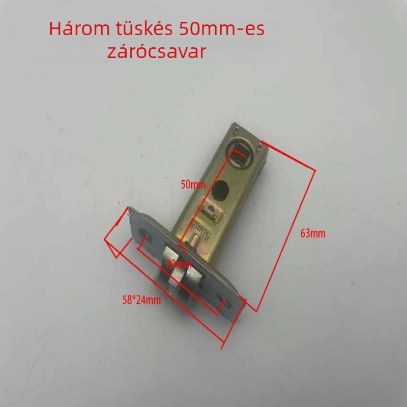 Üvegajtó zár egynyelvű zárszerkezettel, fürdőszoba/konyha/WC, modern minimalista stílus