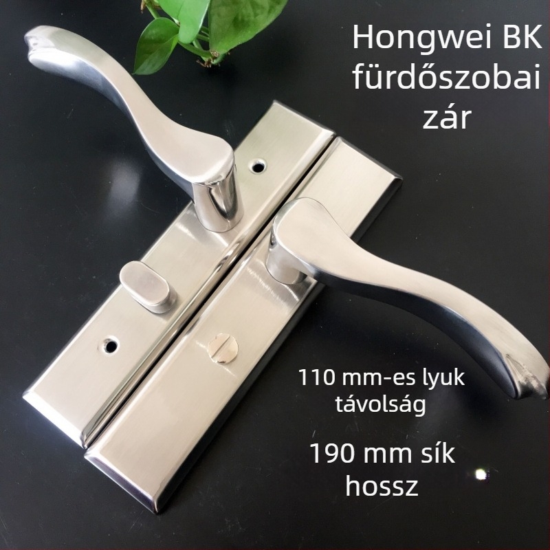 Juhongwei HW007-G07 304 rozsdamentes acél fürdőszobai ajtó fogantyú-zár