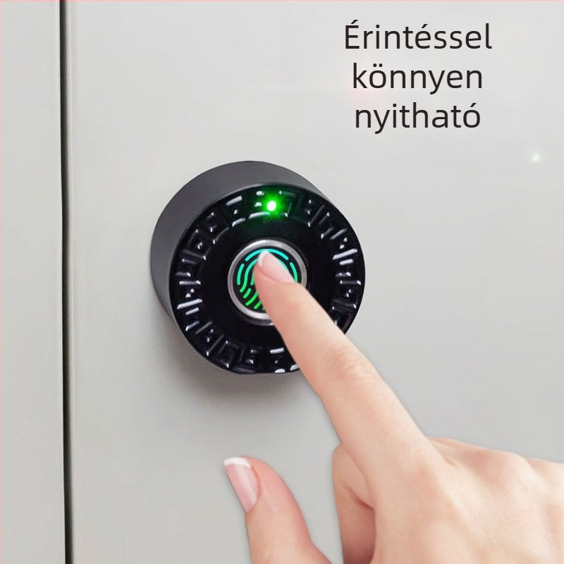 Ujjlenyomat-olvasós fiókzár BLJ (Modell 618809, Anyag: ABS + cink ötvözet, Alkalmazási terület: egyajtós/kétsajtós szekrények és fiókok, Stílus: Modern minimalizmus)