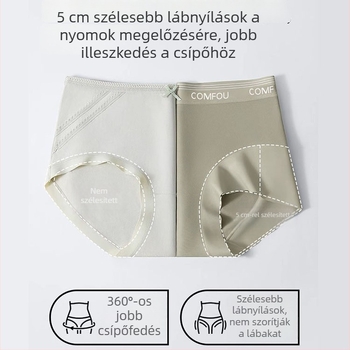 Varrat nélküli női alsó 7A hosszú szálú pamutból, antibakteriális ágyékrésszel, magas rugalmasság, kényelmes