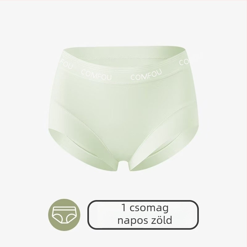 Varrat nélküli női alsó 7A hosszú szálú pamutból, antibakteriális ágyékrésszel, magas rugalmasság, kényelmes