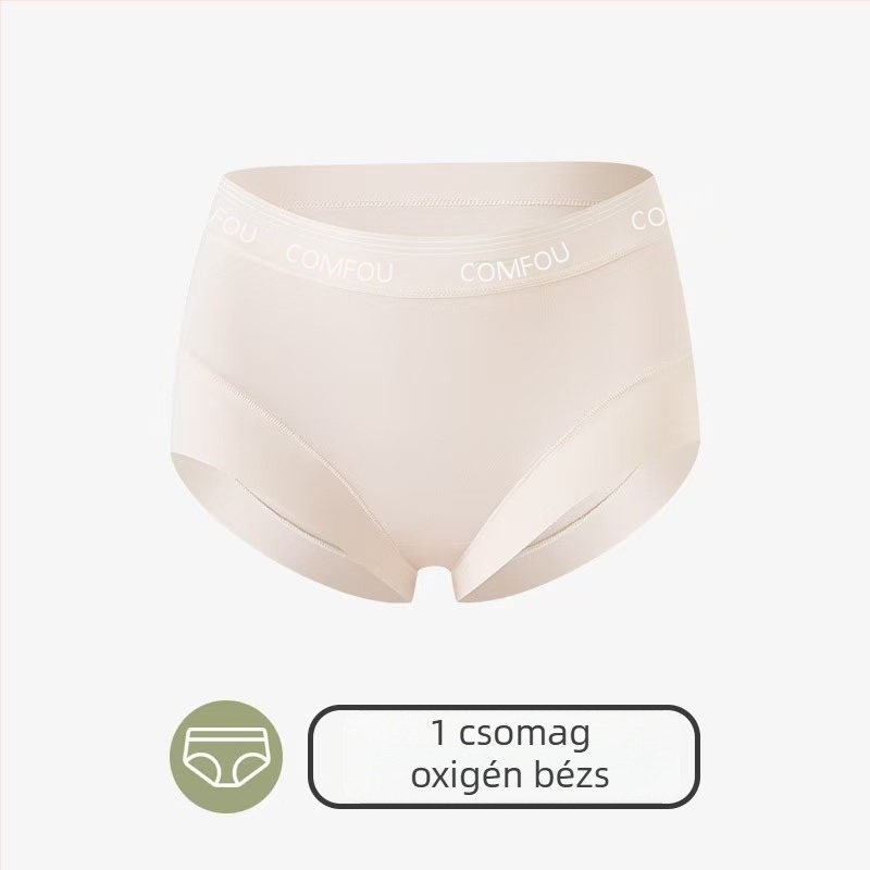 Varrat nélküli női alsó 7A hosszú szálú pamutból, antibakteriális ágyékrésszel, magas rugalmasság, kényelmes
