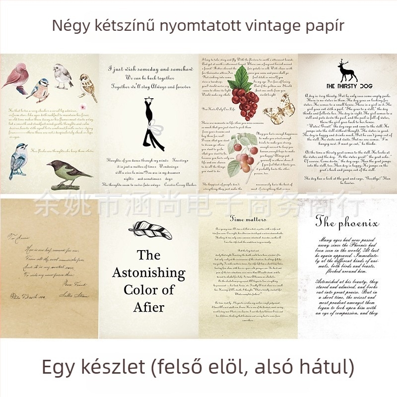 Fotóháttér vintage kellékekkel, régi angol papír és kotta