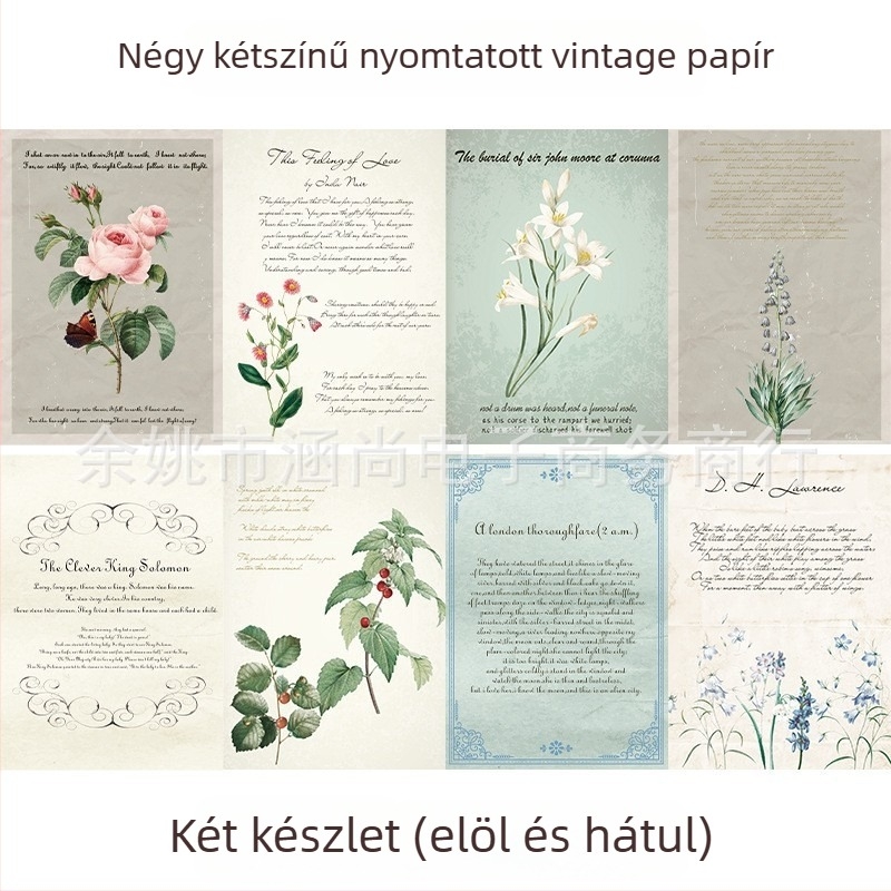 Fotóháttér vintage kellékekkel, régi angol papír és kotta