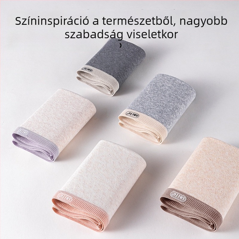 Női varrat nélküli fehérnadrág, 100% pamut ágyéki betéttel, lélegző, antibakteriális