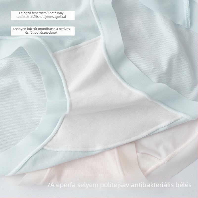 100s modal női alsónemű, puha és bőrbarát, középmagas derekú, belső Mulberry selyem bélés, 7A antibakteriális, nyom nélkül