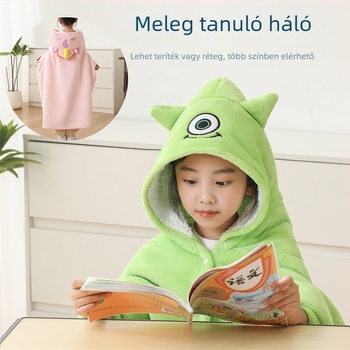 Gyerekek nappali köpeny pléd – téli vastag plüss, poliészter rost, 350 g, őszi-téli szezon, rajzfilm mintázat
