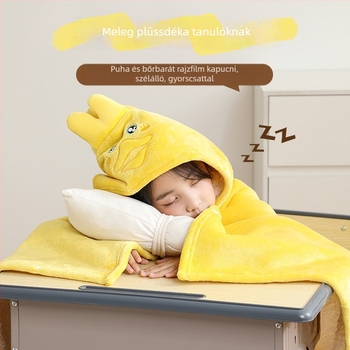 Gyerekek nappali köpeny pléd – téli vastag plüss, poliészter rost, 350 g, őszi-téli szezon, rajzfilm mintázat