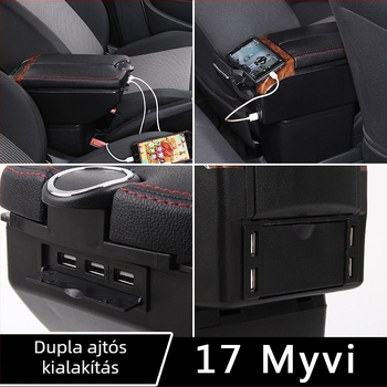 Xinbote középső kartámasz Perodua Myvi-hez, műanyag, súly 2,5 kg, testreszabás és telepítési támogatás