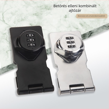 Mechanikus kódzár ajtókhoz, fiókokhoz és szekrényekhez – Buckle combination lock; cinkötvözet; modern és egyszerű dizájn