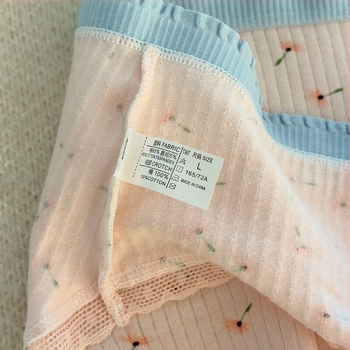 Lányoknak készült pamut középmagas derekú női alsónemű, légáteresztő, testformázó, pamut bélés a hasrészen