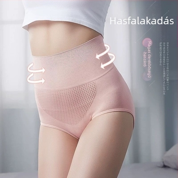 Női seamless magas derekú fehérnadrág, méhsejt textúra, haskontroll, fenékemelés, modal bélés; anyag: spandex
