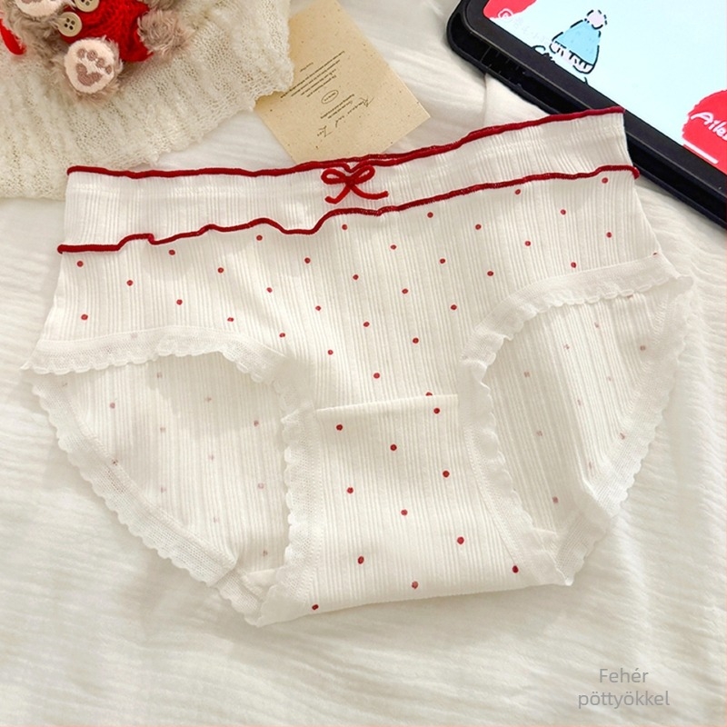 Női pamut alsónemű hosszított ágyékkal, antibakteriális, lélegző (Fő anyag: pamut; Összetétel: 95–100% pamut; Gátlór: 100% pamut; Szövés: kötött; Derék: középmagas)