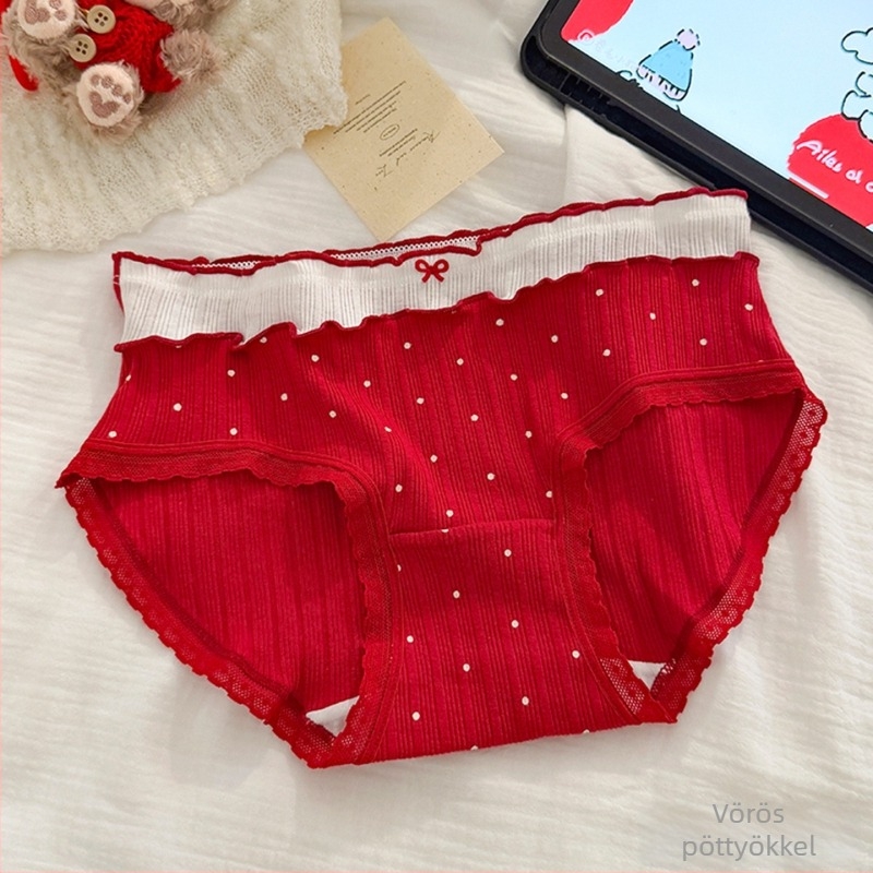 Női pamut alsónemű hosszított ágyékkal, antibakteriális, lélegző (Fő anyag: pamut; Összetétel: 95–100% pamut; Gátlór: 100% pamut; Szövés: kötött; Derék: középmagas)