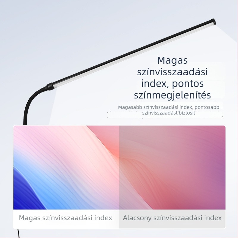 LED asztali lámpa klipszel – USB tápellátás, szemvédő fény, klipek rögzítés, CRI ≥90, feszültség ≤36V