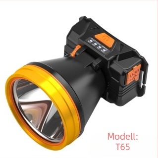 Tölthető LED fejfény, 5000mAh akkumulátor, 20W, >500 m sugárzás, 360° forgás, töltővel