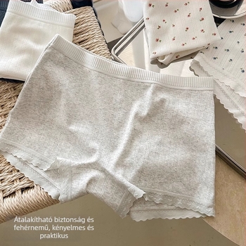 Női antibakteriális pamut alsónemű hosszított ágyékkal, légáteresztő, gyorsan száradó, szivárgásálló