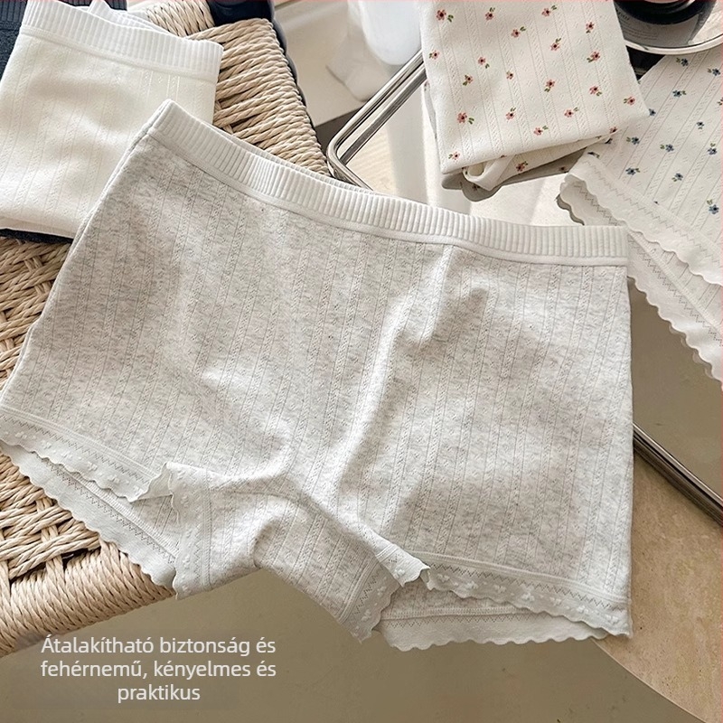 Női antibakteriális pamut alsónemű hosszított ágyékkal, légáteresztő, gyorsan száradó, szivárgásálló