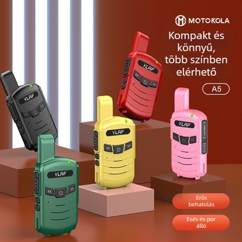 A5 Walkie-Talkie, kompakt HD hangzás, 35W RF kimenet, 9800mAh akkumulátor, 16 csatorna, 5G/4G/3G/2G hálózat