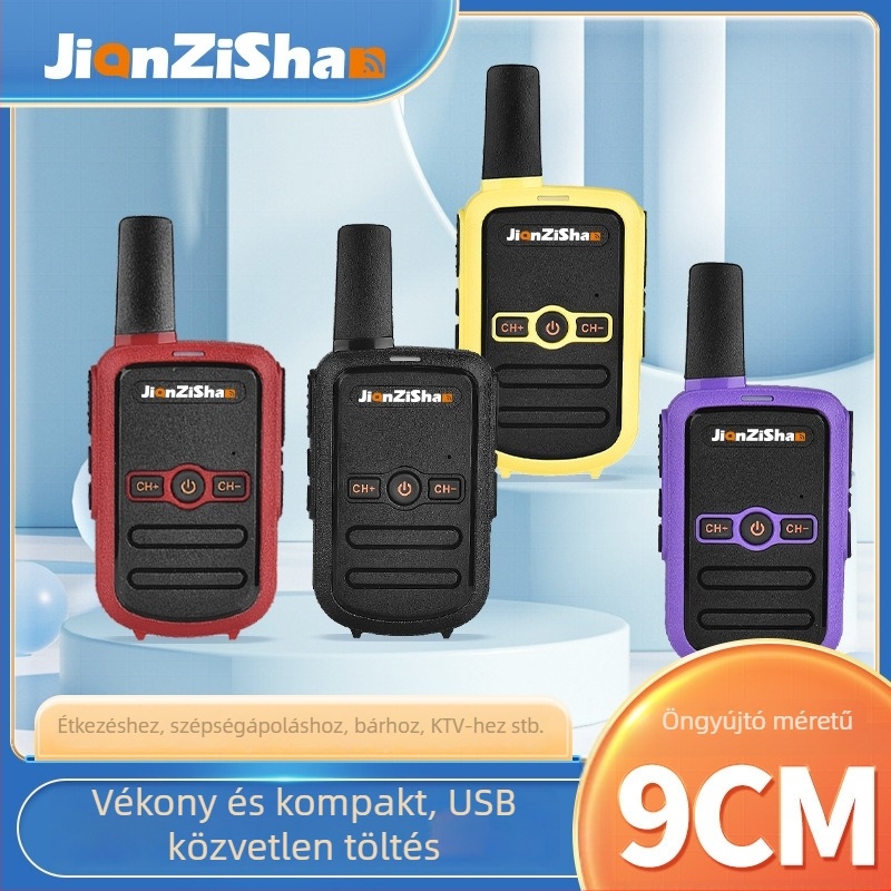 M1 Mini Walkie-Talkie | 400-470 MHz, 16 csatorna, hatótáv 1.5 km, lítium akkumulátor, elméleti akkumulátor-üzemidő 8000