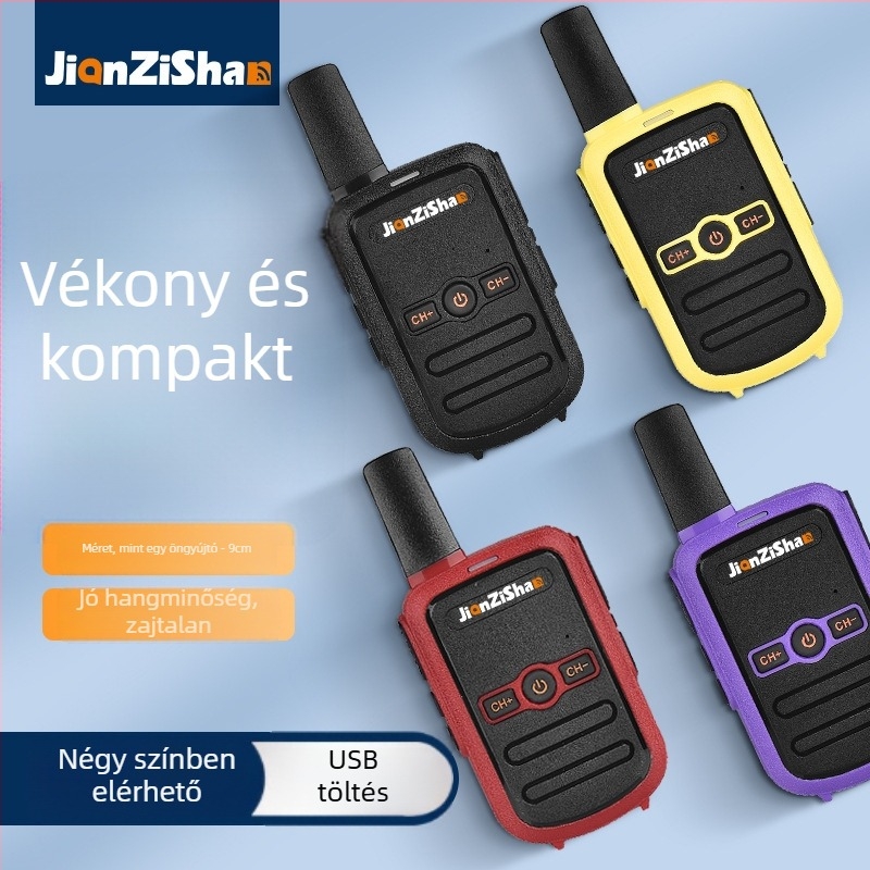 M1 Mini Walkie-Talkie | 400-470 MHz, 16 csatorna, hatótáv 1.5 km, lítium akkumulátor, elméleti akkumulátor-üzemidő 8000