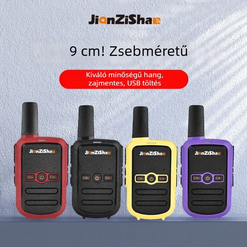 M1 Mini Walkie-Talkie | 400-470 MHz, 16 csatorna, hatótáv 1.5 km, lítium akkumulátor, elméleti akkumulátor-üzemidő 8000