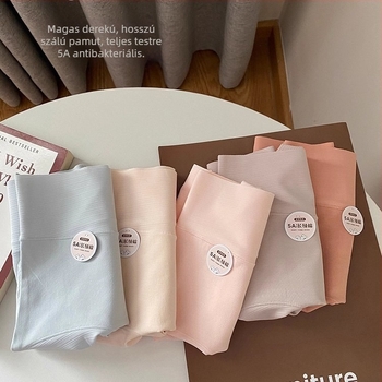 Varrás nélküli női fehérnemű, magas derék, hasformáló, pamut, antibakteriális, bikini alsó, feneket emelő hatás (új modell 2025)