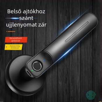 Intelligens ujjlenyomat-ajtófogantyú faajtóhoz Bluetooth TTLock (30 ujjlenyomat-tár; >100000 nyitás; szkennelési idő <0,5 s; hamis felismerés <0,1%; kompatibil fa-, biztonsági és fémajtókkal)