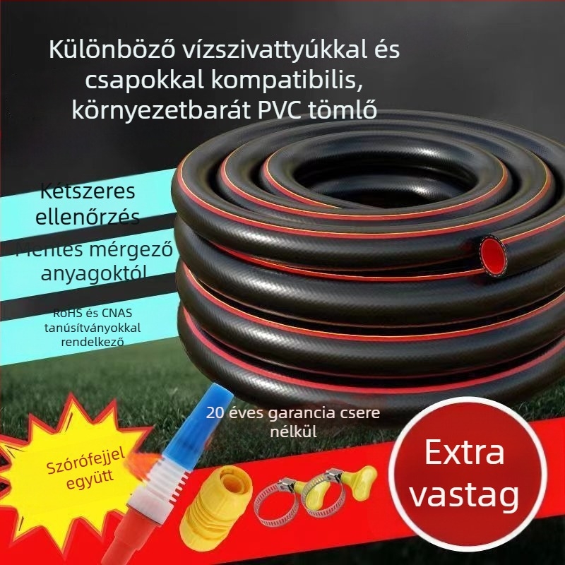 Háztartási vízszivattyú tömlő, puha és vastag, robbanásbiztos, PVC, CE tanúsítvány