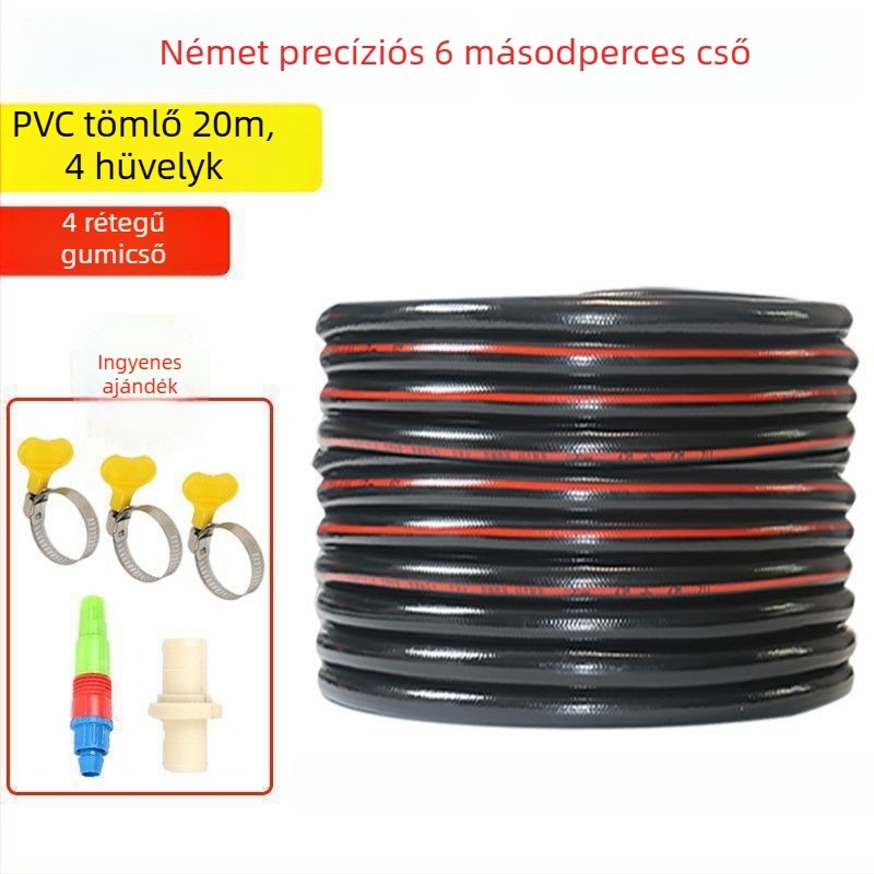 Háztartási vízszivattyú tömlő, puha és vastag, robbanásbiztos, PVC, CE tanúsítvány