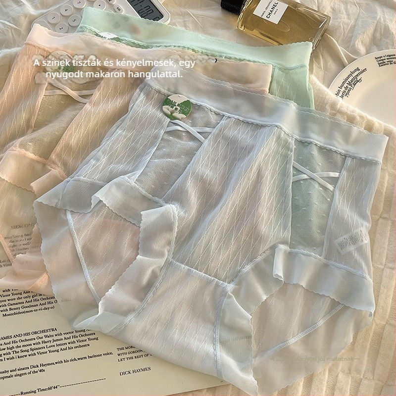 Plusz méretű, magas derekú seamless nylon bugyi – antibakteriális, lélegző, viszkóz belső rész