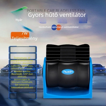 Autóventilátor – ABS burkolat, 7W, HX-301/HX-302, Cool car star