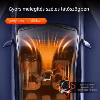 Autóhő 12V/24V, ABS burkolat, 150W, 006 modell