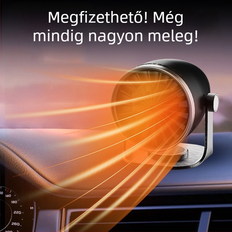 Autóhő 12V/24V, ABS burkolat, 150W, 006 modell