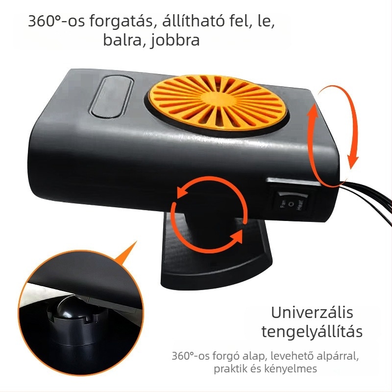 Autómelegítő LX-008: 200W, műanyag+ABS, fagymentesítés és páramentesítés, fűtés