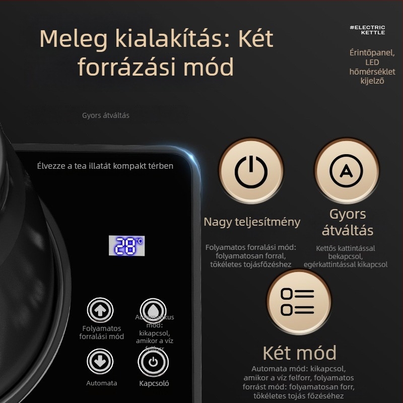 Autóba szerelhető teáskészülék teához és instant tésztához, öntapadós alap, 12V/24V, 120W/240W, rozsdamentes acél + PP, modell Mi Yi Star 1200