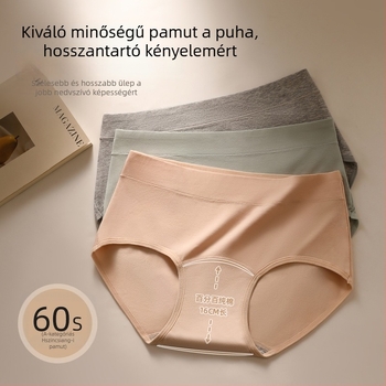 60S kefélt pamut női alsó, A osztály, antibakteriális, hosszabb fazon