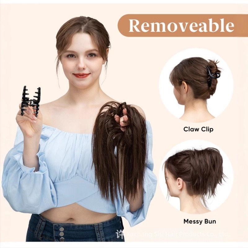 Női vízesés lófarok paróka, hőálló szálak, klipes rögzítésű mechanizmus, nem hajlítható vagy festhető