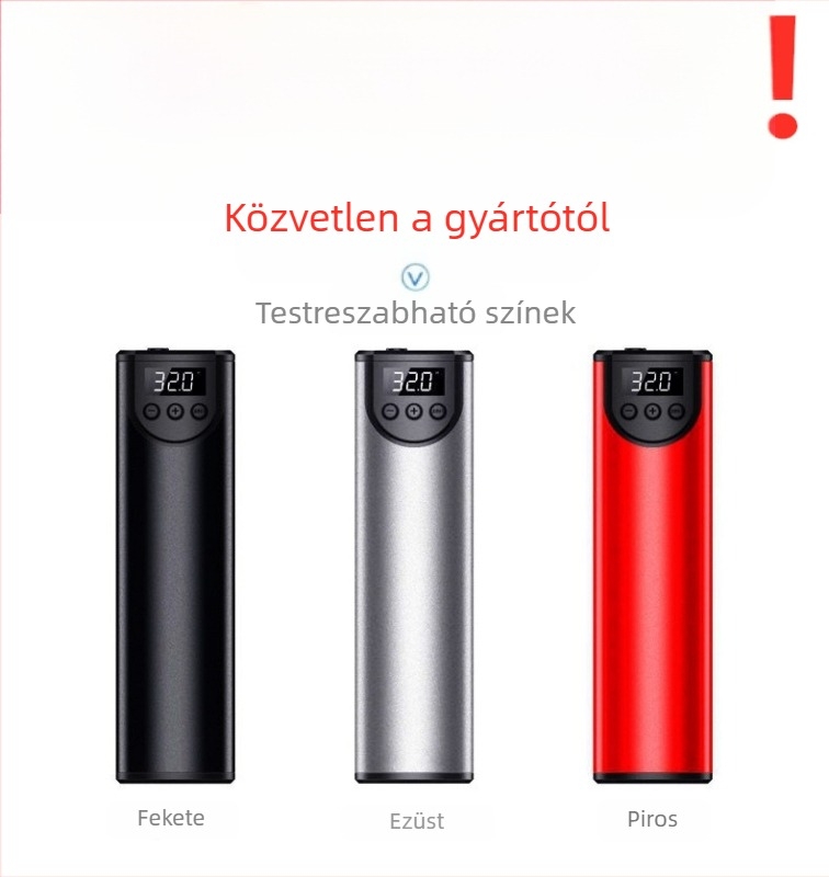 Más járműre szerelt kis méretű elektromos készülék HBWL-009 Hordozható nagynyomású léggömbpumpa autó sürgősségi használathoz és éjszakai világításhoz, ABS + alumínium, testreszabható feldolgozás