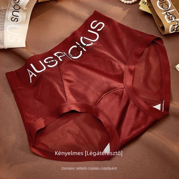 Női fehérnemű: Nylon anyag, légáteresztő és gyorsan száradó, jacquard szövés, középmagas derék, viszkóz belső bélés